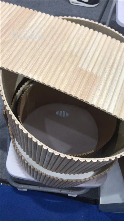 लचीला एमडीएफ घुमावदार स्लेटेड लकड़ी का दीवार पैनल