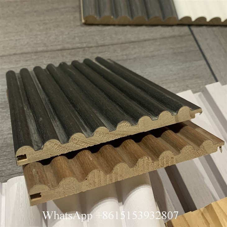 Solid Wooden Veneer Half Round Wall Paneling Board Pine Wood Wall Cladding