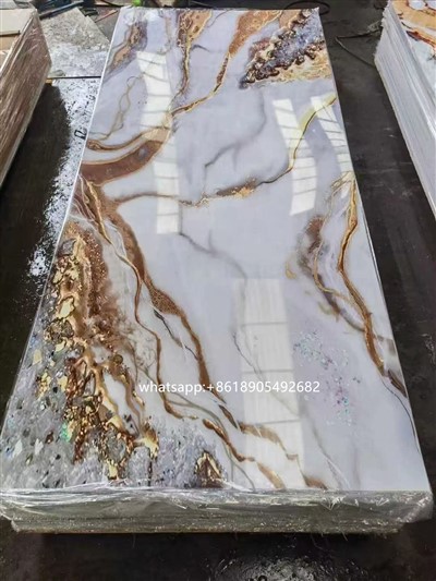 बाथरूम पीवीसी मार्बल शीट एसपीसी दीवार पैनल